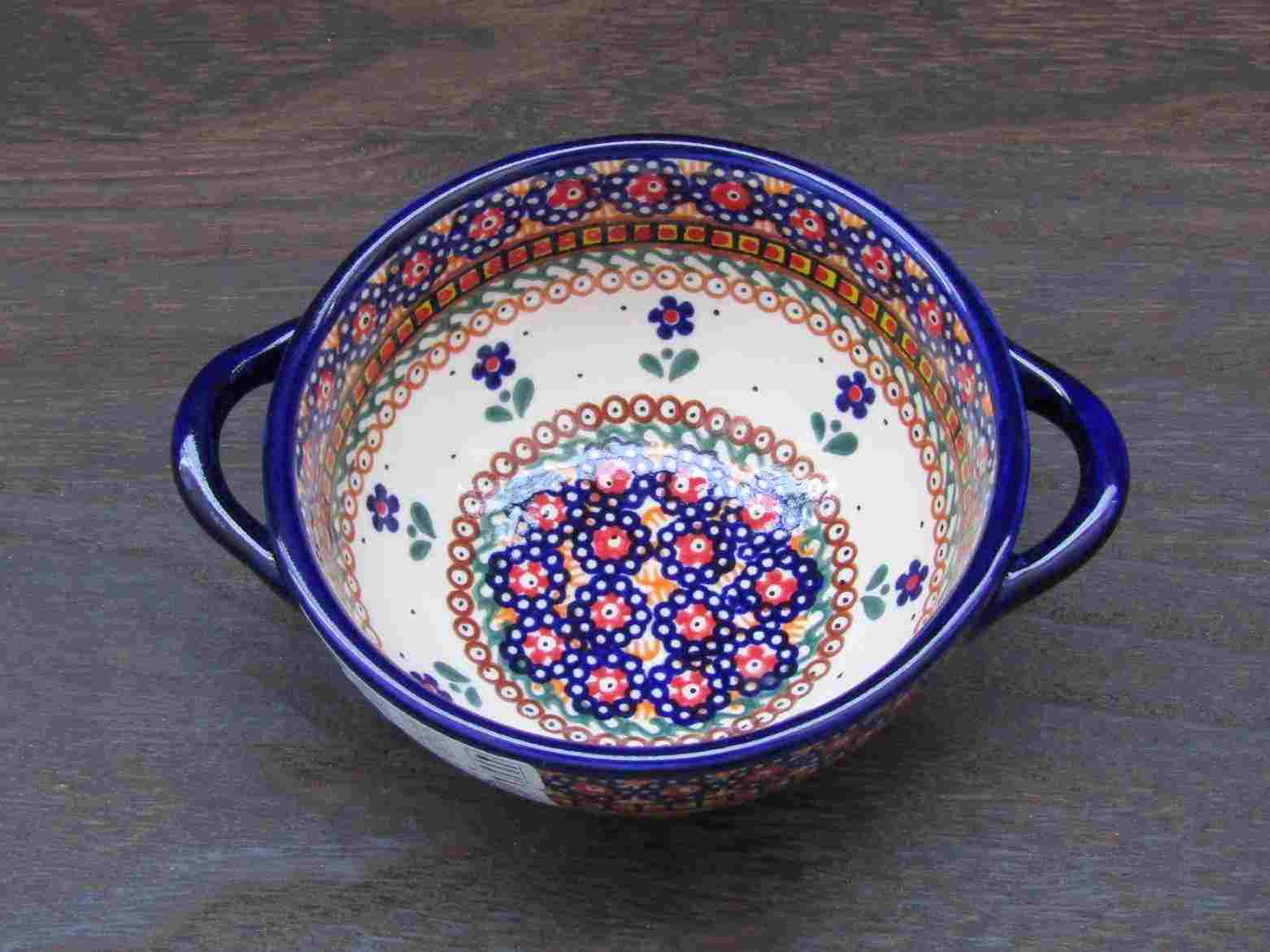 ポーランド食器 ポーリッシュポタリー スープ皿 桜 ミレナ